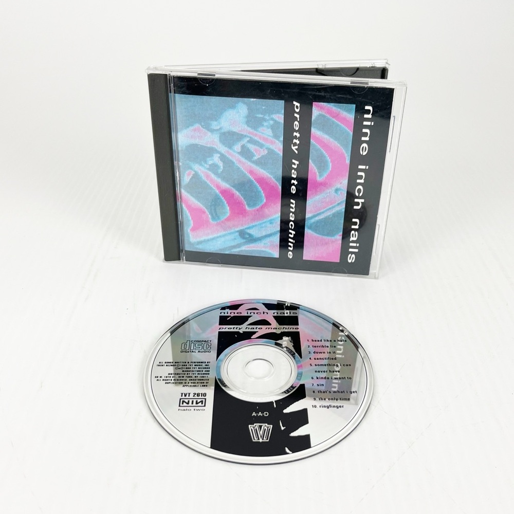 Vintage 1989 Nine Inch Nails NIN Pretty Hate Machine Music CD